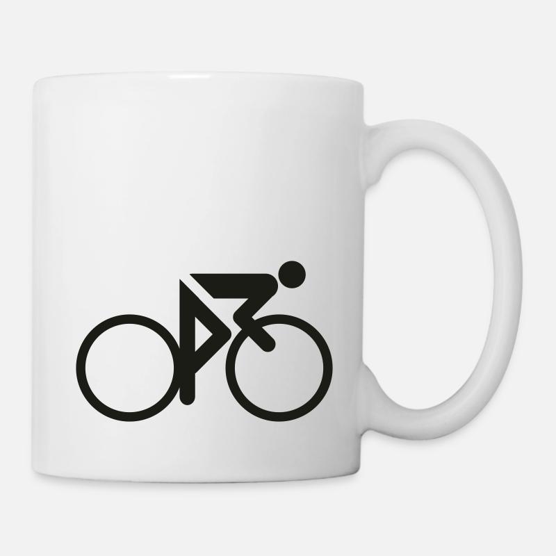 cyclisme - Mug blanc - blanc