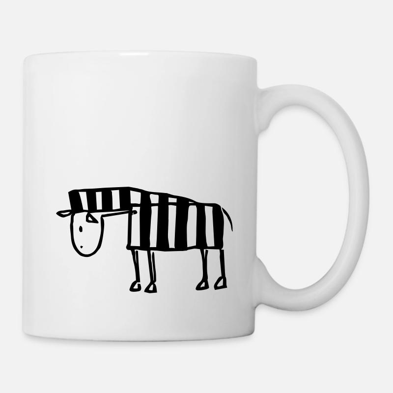 Zebra Line - Mug - white