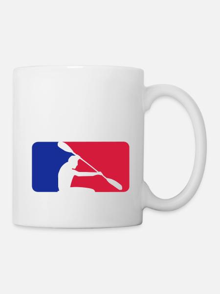 Kanu mit Frame - Tasse - Weiß