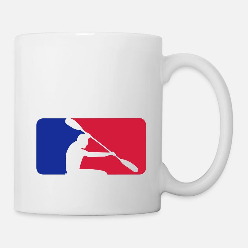 Kanu mit Frame - Tasse - Weiß