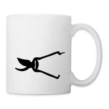 schere - Tasse - Weiß - Rechts