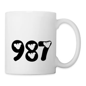 987 map Moorea - Mug - white - Right