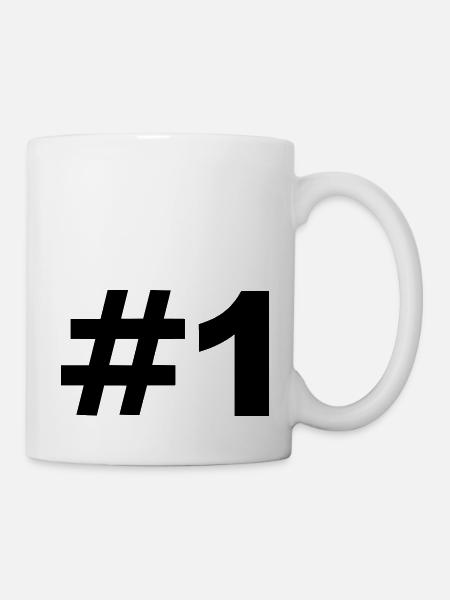 Number 1 - Mug - white