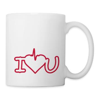 i love you - Tasse - Weiß - Rechts