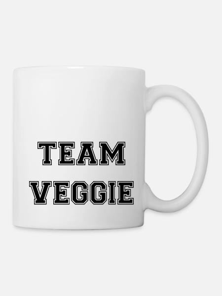 Team Veggie - Tasse - Weiß