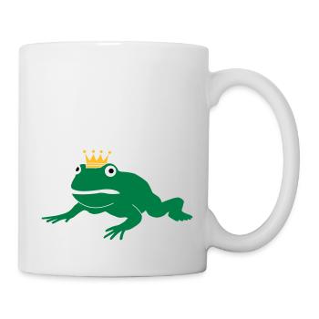 grumpy frog prince - Mug blanc - blanc - Droite