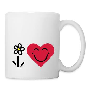 ICH LIEBE SMILE 3 - Tasse - Weiß - Rechts