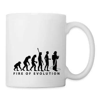 evolution_feuerwehr_2c - Tasse - Weiß - Rechts