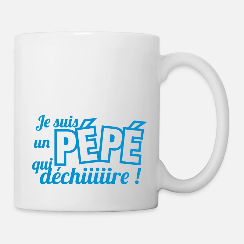 Pépé qui déchire - Mug blanc - blanc