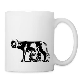 Capitoline Wolf - Mug blanc - blanc - Droite