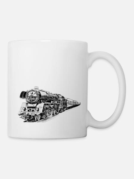 steam locomotive - Mug - white