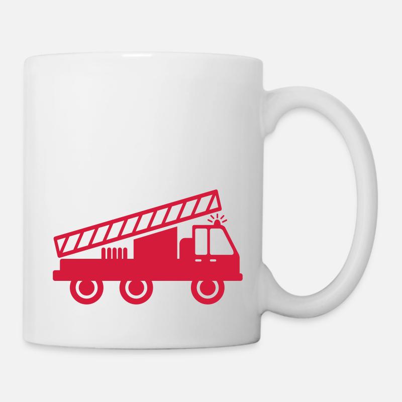 Feuerwehr - Tasse - Weiß