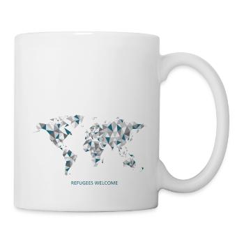 refugees_welcome - Tasse - Weiß - Rechts