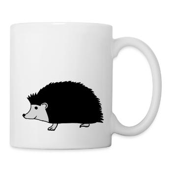hand drawn hedgehog - Mug - white - Right