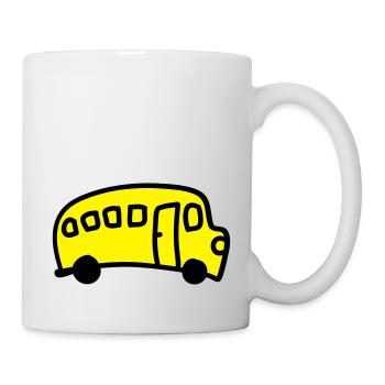 Bus - Tasse - Weiß - Rechts