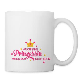 schlafen - Tasse - Weiß - Rechts