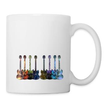 Gitarren - Tasse - Weiß - Rechts