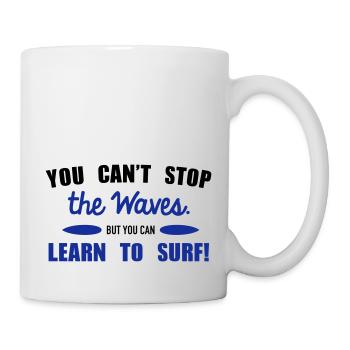 Learn to surf - Mug - white - Right
