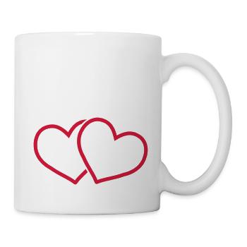 herz - Tasse - Weiß - Rechts