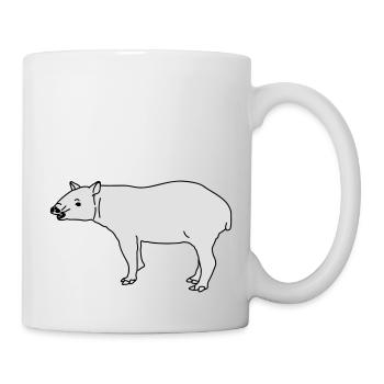 Tapir - Tasse - Weiß - Rechts
