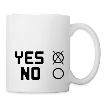 YES no - Tasse - Weiß - Rechts