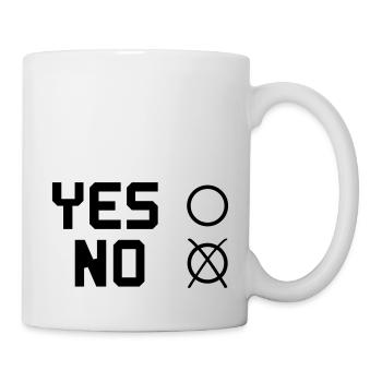 yes NO - Tasse - Weiß - Rechts