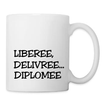 DIPLOMEE - Mug blanc - blanc - Droite