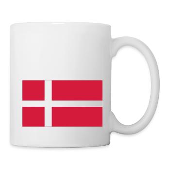 denmark flag - Tasse - Weiß - Rechts