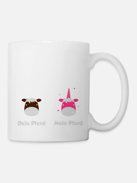 Dein Pferd - Mein Pferd - Tasse - Weiß
