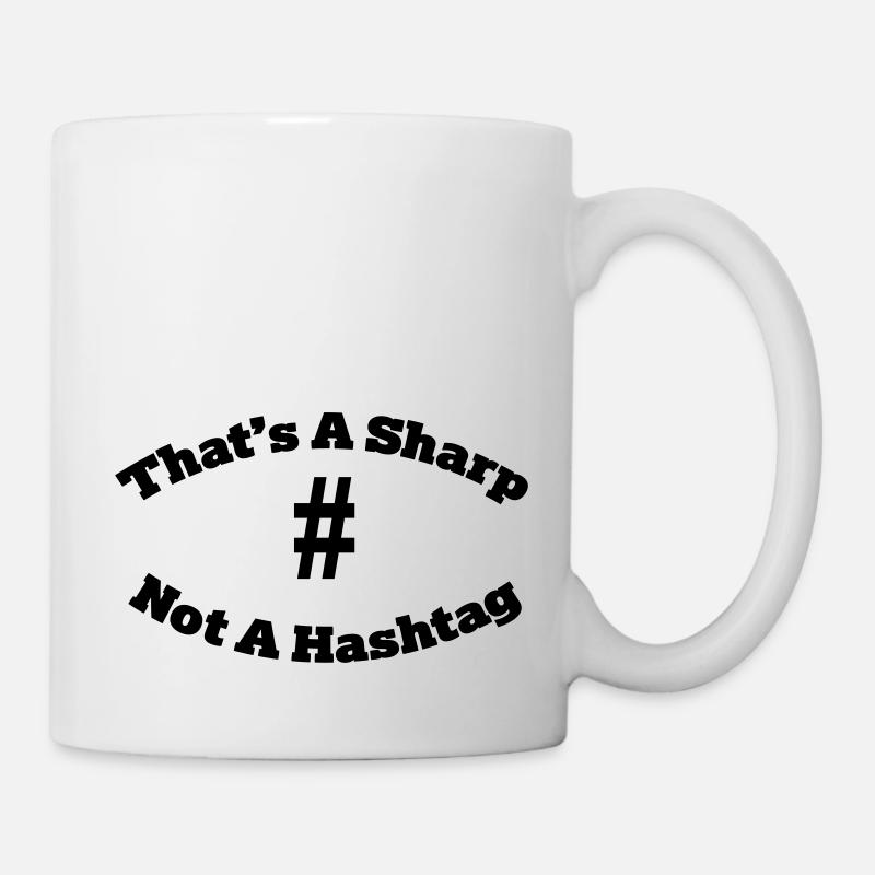 That's a sharp not a hashtag - Mug blanc - blanc