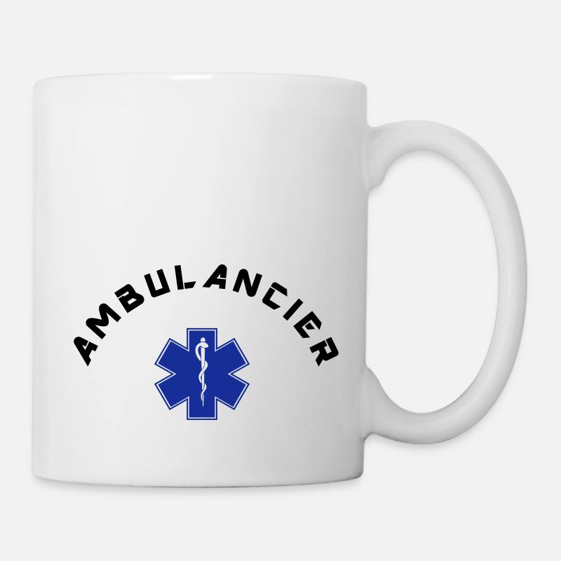 ambulancier logo - Mug blanc - blanc