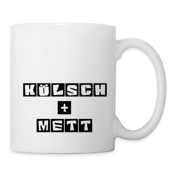 Kölsch und Mett - Tasse - Weiß - Rechts