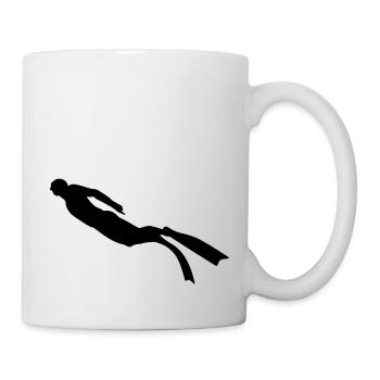 Diver freediving 2 - Tasse - Weiß - Rechts