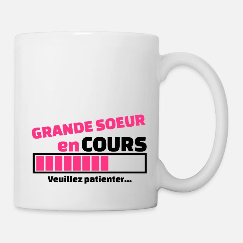 grande soeur en cours - Mug blanc - blanc