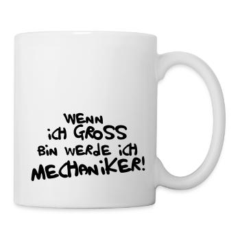 Ich werde Mechaniker! - Tasse - Weiß - Rechts