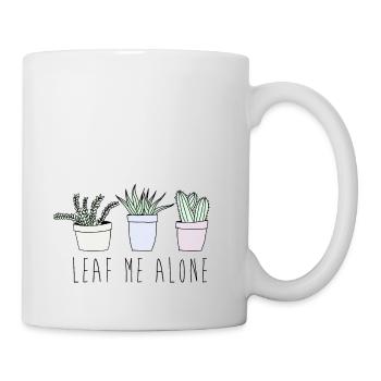 Leaf me alone - Mug - white - Right