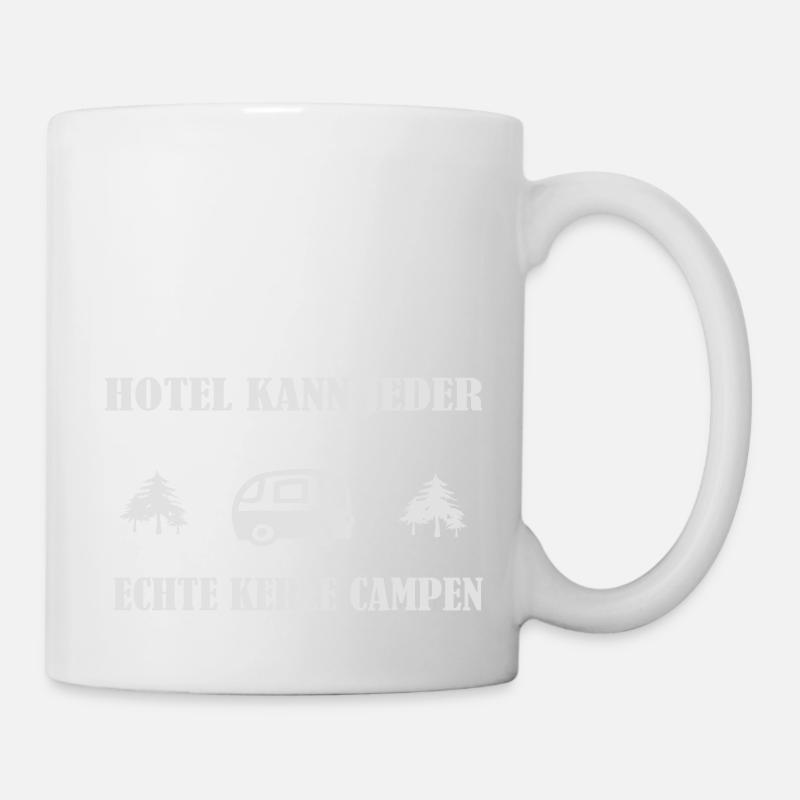 Echte Kerle Campen - Tasse - Weiß