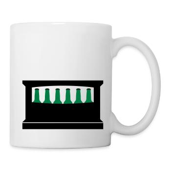 Bier Kiste - Tasse - Weiß - Rechts