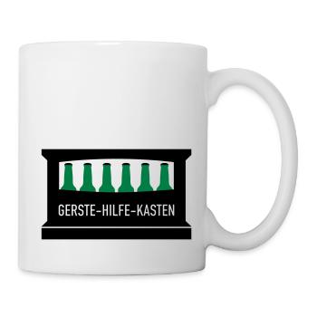 Gerste Hilfe Kasten - Tasse - Weiß - Rechts
