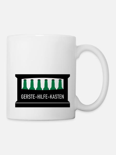 Gerste Hilfe Kasten - Tasse - Weiß