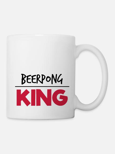 Beerpong King - Tasse - Weiß