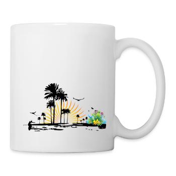 beach - Tasse - Weiß - Rechts
