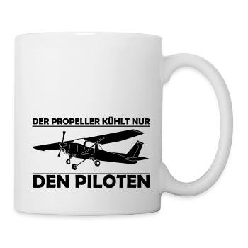 Cessna Motorflugzeug Geschenk - Tasse - Weiß - Rechts