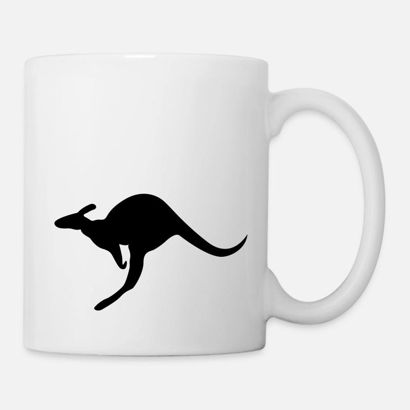 Kangaroo wallaby l'outback australien kangourou - Mug blanc - blanc