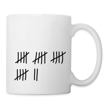 tage_zaehlen_22 - Tasse - Weiß - Rechts