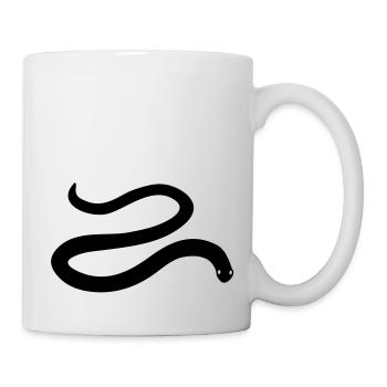 schlange reptil eidechse gekko gift snake wurm - Tasse - Weiß - Rechts
