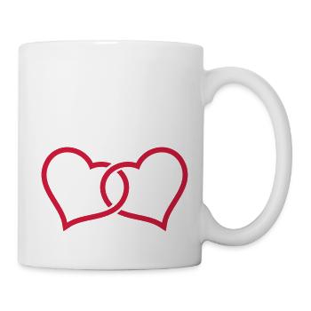 Zwei Herzen - Mug - white - Right