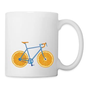 Bicycle ORANGE - Tasse - Weiß - Rechts