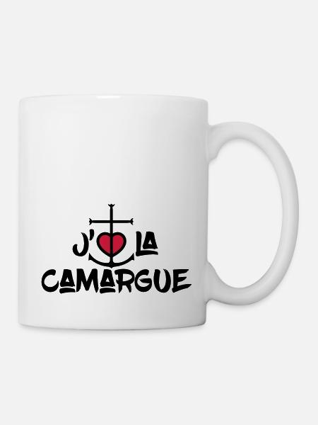 j'aime la Camargue - Mug blanc - blanc