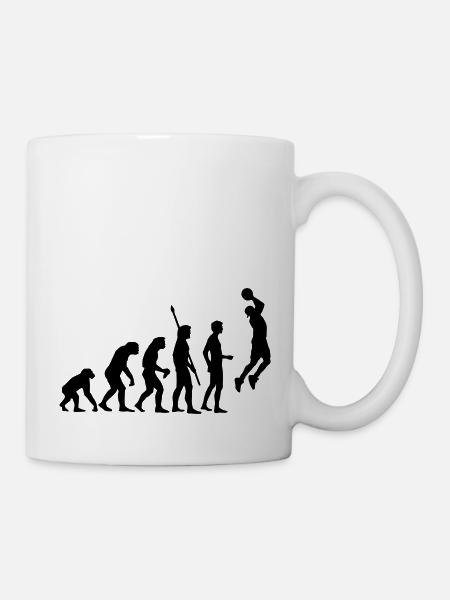 evolution_basketball_b_1c - Mug - white
